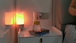 1/2PCS 30oz Clear Bedside Water Carafe Set with Tumbler Glass High Borosilicate Glass Hot Cold Water Pitcher for Juice Tea Coke