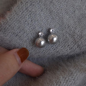 YICAN | French Pearl Clip-on Earrings S925 Sterling Silver