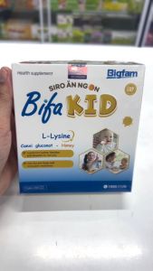 (Mua 6 tặng 1) Siro ăn ngon Bifa Kid giúp bé ăn ngon tăng sức đề kháng H/20 ống