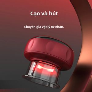 JUSTLANG Thiết Bị Hút Chân Không Bằng Điện Có Thể Sạc Lại Thiết Bị Hút Chân Không Thông Minh Không Dây Massage Cạo Da Guasha Máy Đốt Mỡ Cơ Thể Cho Người Lớn