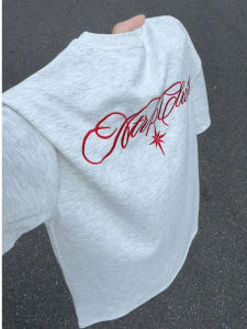 Heavyweight Color-block Letter T-Shirt