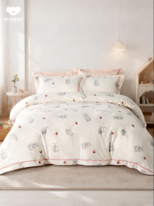 M·J BABY | Bộ Đồ Chăn Ga Gối 4 Món Phù Hợp Với Ký Túc Xá Nữ Sinh Cotton Dài Sợi Lớp A 60s