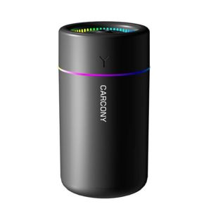 Máy Tạo Độ Ẩm Không Khí Mini 280ML Sương Mù Lớn Đèn Nhiều Màu Sắc Im Lặng USB Hương Thơm Khuếch Tán Cho Xe Ô Tô Nhà Phòng Ngủ Tinh Dầu Xông Phòng