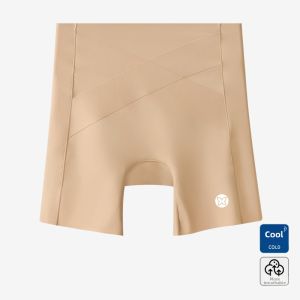 DIEANFEN | Cool Silk High Waist Shaping Seamless Shorts Panties in One 3/4 Length