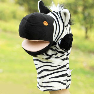 Zoon Animals Zebra Hand Puppet Plush Stuffed Toy