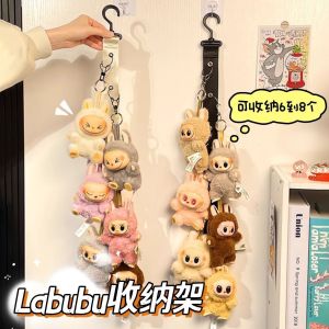 Dormitory Hanging Storage Organizer Plush Toy Display Rack Fabric Doll Hook Bedroom Organizer Tool for Soft Toy Storage And Display