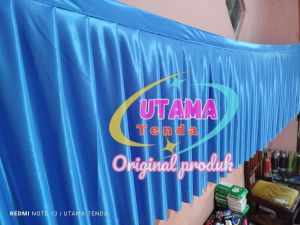 skirting/pinggiran meja prasmanan 3 meter tinggi 75 cm