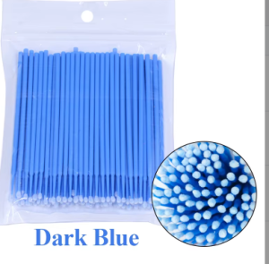100Pcs Eyelash Cleaning Brush Set Lash Extension Micro Cotton Swabs Individual Eyelashes Microbrush Beauty Makeup Remover Tools