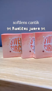 NEW SOFTLENS SWEET CIRCLE - PEARL 15.00MM (NORMAL DAN MINUS 0.50 S/D -10.00)