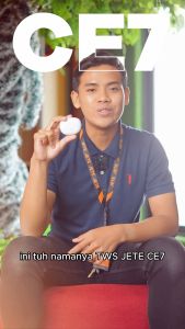 TWS Earphone Bluetooth JETE CE7 BT 5.4 24H Playtime Low Latency 50m/s- Garansi 2 Tahun