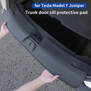 For Tesla Model Y Juniper trunk door sill protection pad rear trunk guard kick pad anti step protection sticker