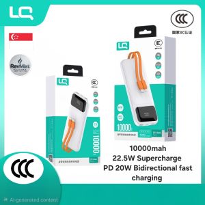CCC Certified 10000mah Fast Charging Powerbank With Digital Display
