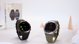 2026 New Outdoor Smart Watch LED Flashlight Mens Bluetooth Calling Sports Fitness Tracking Smart Watch