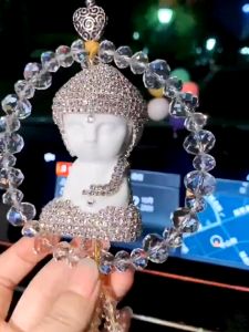 Tượng Phật Đá treo gương chiếu hậu xe ô tô Cao cấp - Khánh treo phật xe ô tô New 2024