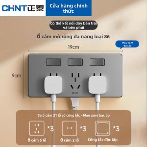 CHNT | Ổ Cắm Đa Năng 15 Cổng Có Công Tắc