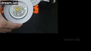 LED Downlight COB Eyeball Spotlight Recessed Ceiling Light Warm White 3000K-3500K CRI80 3W 7W Halogen Bulbs Equivalent