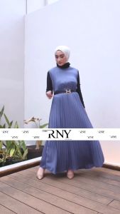 Inner Dress Plisket Dewasa Polos Mayung Premium Murah Tebal