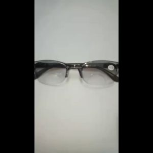 Kacamata DOUBLE LENSA (Normal/Jalan & Plus/Baca Rabun Dekat & Lensa Antiradiasi) Untuk Pria Wanita +1.00 s/d +3.00 Frame SEMI RIMLESS Lensa Hitam Gradasi - DAPAT KOTAK KACAMATA
