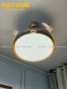 Quạt trần HAPOVA Hermes 1288 Động cơ 6 số + Tặng kèm điều khiển từ xa