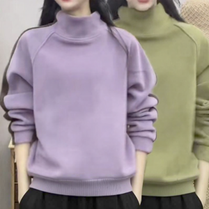 Lieoyuarn | Double-faced Warm Sweatshirt With Collar