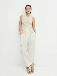 edition | Summer New Design Turned-up Cuff Wool Trousers