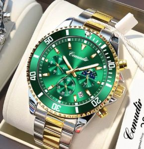 Brand Watch for Men Multi-dial Waterproof Sports Male Stainless Steel Quartz Watch Fashion luminous Men Watch