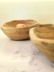 Nordic Style Wood Fruit Tray Rustic Wood Serving Plate Wooden Bowl Storage Basket Country Life Handmade Wood Fruit Bowl