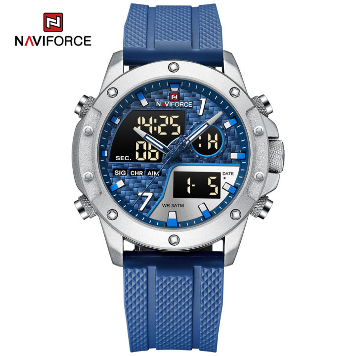 NAVIFORCE Men Watch Waterproof 2023 Casual Watches Silical Strap