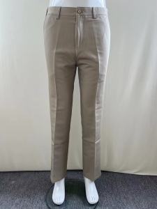 Fall Thick Straight Leg Casual Pants Mens Loose Drapey High End Pure Cotton mid Waist Slimming Khaki Long Pants