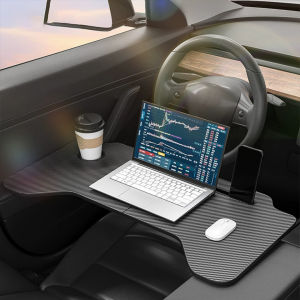 Car Steering Wheel Desk For Tesla Model 3/Y  Car Steering Wheel Laptop Foldable Tray Food Desk Portable car Office Table