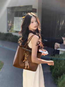 Retro High Capacity Tote Bag Womens New 2025 Versatile Luxury Lightweight Shoulder Bag-underarm Versatile Casual Pure Color