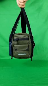 Soulderbag SLAVER: Slingbag Pria Awet Hitam & Dompet HP