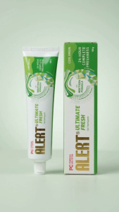 ALERT Ultimate Fresh Cool Green Gel Toothpaste 160g MouthSpa Formula 24-Hour Freshness Antibacterial