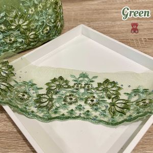 Border lace crystal tinggi 9cm boder lace cantik beautiful border lace sebagai hiasan pakaian