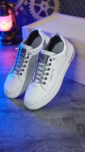 Sepatu Sneaker Casual Import Pria Wanita SANO WHITE BLACK FED