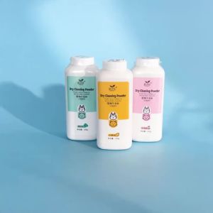 Bubuk Pembersih Kering Hewan Peliharaan 260G: Shampoo Kering untuk Anjing Kucing