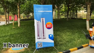 wjhh ขาตั้งป้าย X STAND ปรับขนาดได้ แขนไฟเบอร์ ปรับได้ตั้งแต่ 60x160 80x180 90x200 ซม