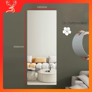 Cermin Lembut Akrilik Tidak Dapat Berubah Bentuk 19.5X60 CM Gambar HD Cermin Panjang Penuh Cermin Kamar Tidur Cermin Rumah Tahan Ledakan Aman