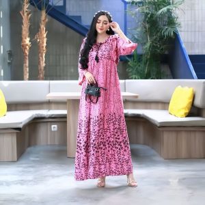 DASTER LONG LENGAN TROMPET RAYON PREMIUM ADEM SEKDRESS MAMA MUDA LENGAN 3 4 KEKINIAN TERBARU 2025