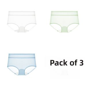 MiiOW | Ice Silk Cotton Womens Underwear Breathable Antibacterial Thin Triangle Pants Summer Comfortable Pure Cotton Ladies Panties