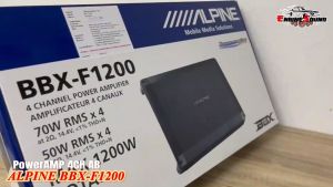 เสียงดี แท้ 4 ชาแนล ALPINE BBX-F1200 Class AB 4Channel แอมป์ขับลำโพงกลาง-แหลม รายละเอียดเสียงดี