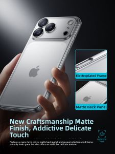 HANNUO | Transparent Frosted Ultra-Thin Self-Adhesive Camera Protective Phone Case Full Coverage Shockproof