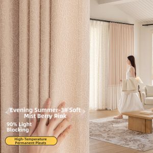 Nature Wind Sunshine | High Shading UV Blocking Curtains with Lace for Aesthetic Appeal