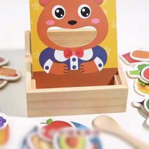 NEW Montessori Parent-Child Interaction Play House Simulation Feeding Game Early Childhood Education Fine Motor Educational Toys