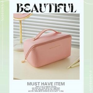 KDAShop ส่งในไทย กระเป๋าเครื่องสำอาง ทรงสี่เหลี่ยม จัดระเบียบของได้ น่าใช้น่ามองสุดๆ ถือไปไหนก็เริ่ด เรียบแต่หรูค่ะซิส ราคาสบายกระเป๋ามากน้า