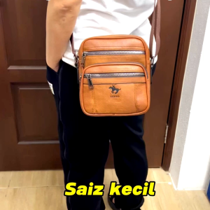 Ready Stock!! LEEFO Premium Pu Leather (S) Size Men Shoulder Bag Sling Bag Messenger Bag Retro Style