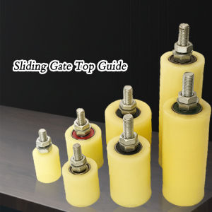 2pcs Sliding Gate Roller Guide Nylon Roller Guide for Sliding Door Gate HEAVY DUTY AND THICK With Ball Bearings PP + Steel Flat Roller 50*70/50*100mm