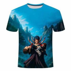 Bandai | The New Summer Stylish Yuzhibo Itachi Series Round-neck Short-sleeved 3D Digital Printed T-shirt Is A Versatile Top for Students