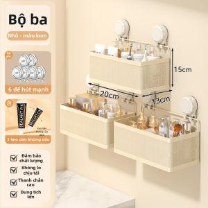 Kệ Đựng Treo Tường Hút Chân Không Cho Phòng Tắm