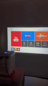 Mini 4K Projector for Phone Android11 Portable Projector Full HD 1080P Home Theater Wireless Movie Projector X10